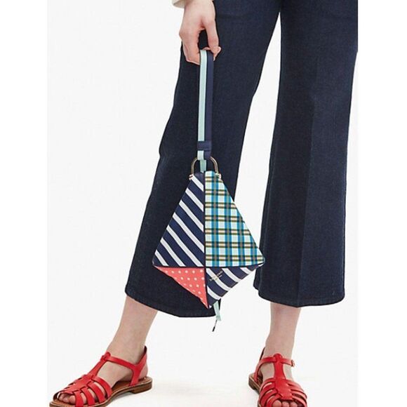 NWT Kate Spade Scarf Patchwork Skye Kite Handbag Bag - Picture 6 of 16